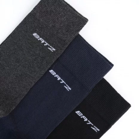 BATZ LifeStyle 3 pár Férfi (black/navy/grey) klasszikus zokni