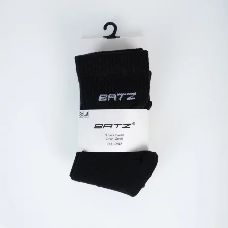 BATZ LifeStyle 3 pár Unisex (black/black/black) crew zokni