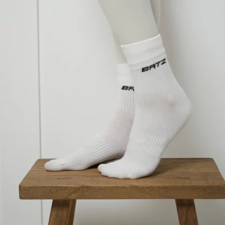 BATZ LifeStyle 3 pár Unisex (white/white/white) crew zokni