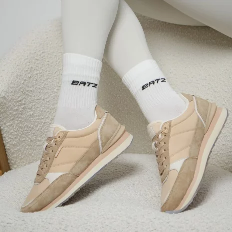 BATZ LifeStyle 3 pár Unisex (white/white/white) crew zokni
