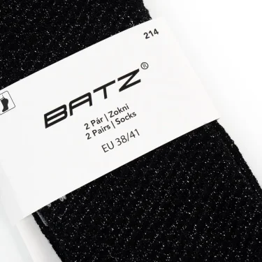 BATZ 2 pár Grace (black/black) zokni